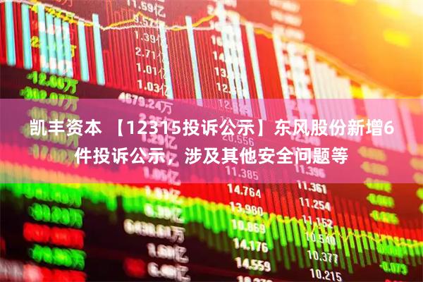 凯丰资本 【12315投诉公示】东风股份新增6件投诉公示，涉及其他安全问题等