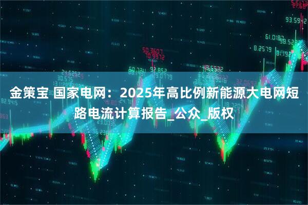 金策宝 国家电网：2025年高比例新能源大电网短路电流计算报告_公众_版权
